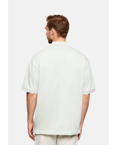 Hugo Boss Polo Doniee oversize fit de algodón con logo tonal