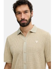 Guess Camisa SS Yarn Dyed Waffle Knit top