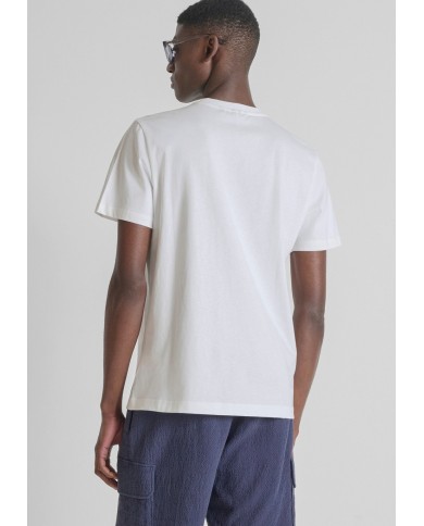 Antony Morato Camiseta Regular en mezcla de algodón interlock con estampado de escorpión.