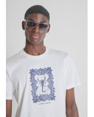 Antony Morato Camiseta Regular en mezcla de algodón interlock con estampado de escorpión.