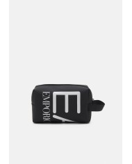EA7 Bolso con cremallera y acabado engomado Serie Logo.