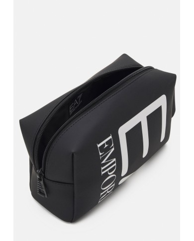 EA7 Bolso con cremallera y acabado engomado Serie Logo.