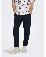 Only & Sons Pantalón Lino Onsleo Crop Linen MIX 00478