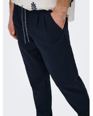 Only & Sons Pantalón Lino Onsleo Crop Linen MIX 00478