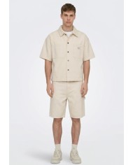 Only & Sons Bermuda Onsedge Work Ecru 8347 PIM DNM Shorts