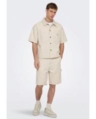 Only & Sons Bermuda Onsedge Work Ecru 8347 PIM DNM Shorts