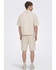 Only & Sons Bermuda Onsedge Work Ecru 8347 PIM DNM Shorts