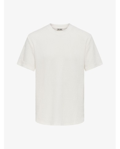 Only & Sons Camiseta Onslazio Life Reg SS Plisse Tee