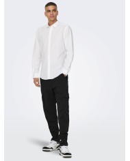 Only & Sons Camisa lino Onscaiden LS Solid Shirt NOOS 22012321