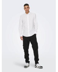 Only & Sons Camisa lino Onscaiden LS Solid Shirt NOOS 22012321