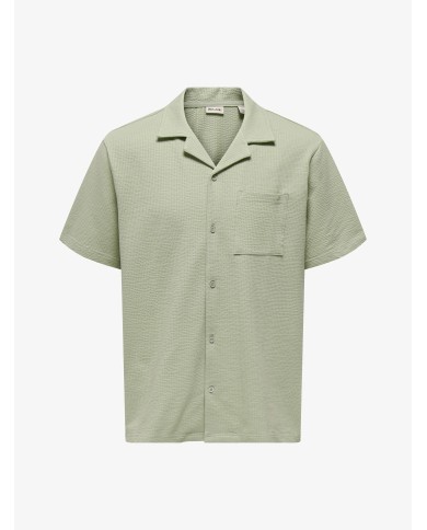Only & Sons Camisa Onskian Life Seersucker SS Shirt Noos