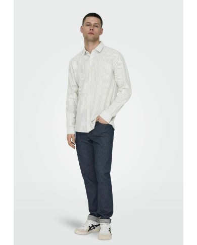 Only & Sons Camisa Onscaiden Life LS STR Linenblend660 Noos