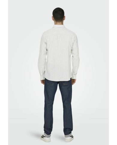 Only & Sons Camisa Onscaiden Life LS STR Linenblend660 Noos