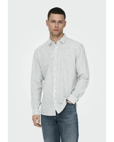 Only & Sons Camisa Onscaiden Life LS STR Linenblend660 Noos