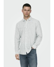 Only & Sons Camisa Onscaiden Life LS STR Linenblend660 Noos