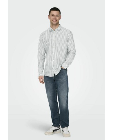 Only & Sons Camisa Onscaiden Life LS STR Linenblend660 Noos