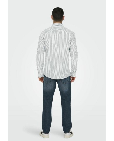Only & Sons Camisa Onscaiden Life LS STR Linenblend660 Noos