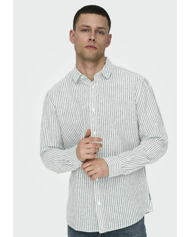Only & Sons Camisa Onscaiden Life LS STR Linenblend660 Noos