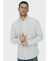 Only & Sons Camisa Onscaiden Life LS STR Linenblend660 Noos