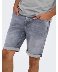Only & Sons Pantalón Vaquero corto Onsply Jog MGD 0880 Ana DNM Shorts Noos