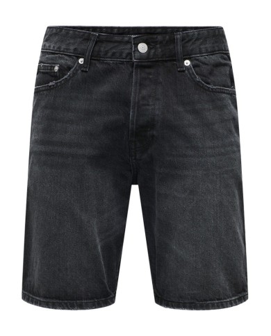 Only & Sons Pantalón Vaquero corto Onsedge Black 2047 TAI DNM Shorts Noos