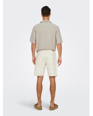Only & Sons Pantaón Vaquero Corto Onsedge Ecru 2044 Pim DNM Shorts Noos