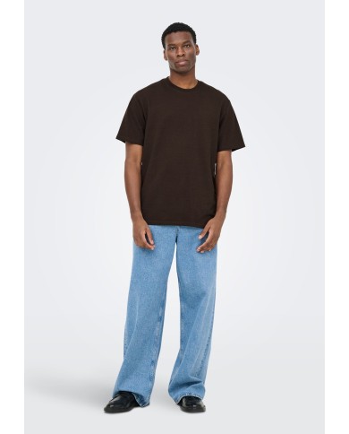 Only & Sons Camisetas Onskian Life Reg Seersucker ss Tee