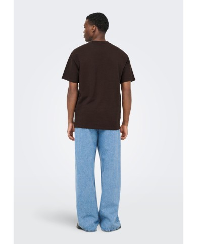 Only & Sons Camisetas Onskian Life Reg Seersucker ss Tee