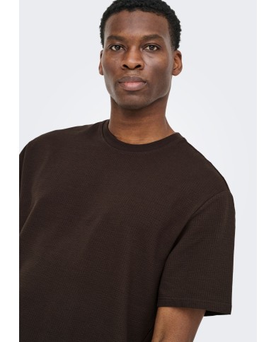 Only & Sons Camisetas Onskian Life Reg Seersucker ss Tee