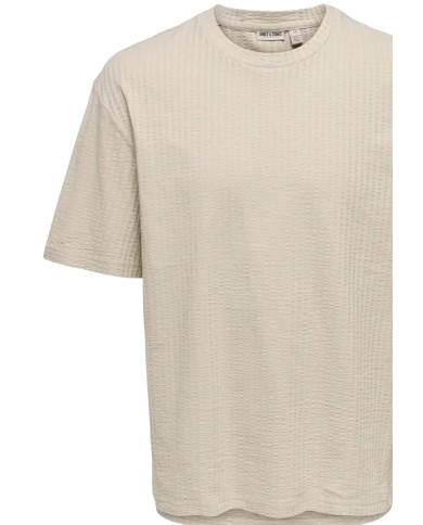 Only & Sons Camiseta Onsaustin Boxy SS Seersucker Tee