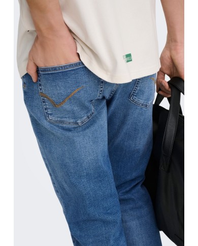 Only & Sons Pantalón Vaquero Onsweft Reg Jax LMB 6817 Tai DNM Noos