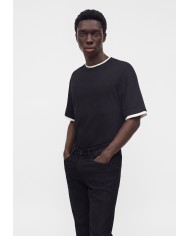 Only & Sons Pantalón Vaquero Onsweft Regular Black 8638 MAT DNM Noos