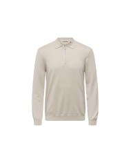Only & Sons Polo Onswyler Life Reg Halfzip Polo Knit Noos