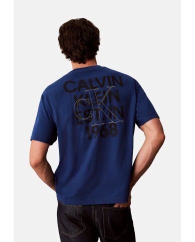 Calvin Klein Camiseta SS OVSZD 16S Overlay Back Graphic