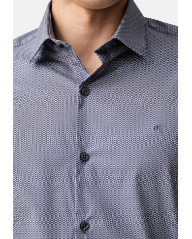 Calvin Klein Camisa Slim Essential Poplin Str Print