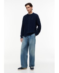 Tommy Jeans Jersey TJM Reg Classic Flag Cable Sweater