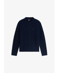 Tommy Jeans Jersey TJM Reg Classic Flag Cable Sweater