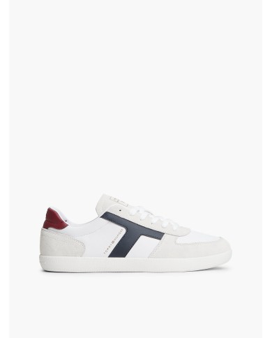 Tommy Hilfiger Zapatillas TH Tribeca de piel con mezcla de texturas