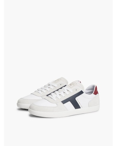 Tommy Hilfiger Zapatillas TH Tribeca de piel con mezcla de texturas