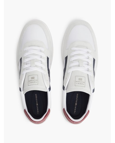 Tommy Hilfiger Zapatillas TH Tribeca de piel con mezcla de texturas