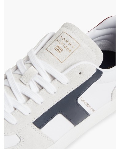 Tommy Hilfiger Zapatillas TH Tribeca de piel con mezcla de texturas