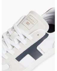 Tommy Hilfiger Zapatillas TH Tribeca de piel con mezcla de texturas