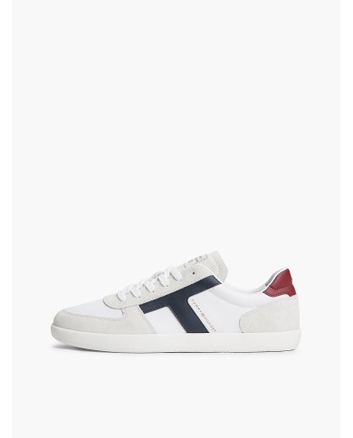 Tommy Hilfiger Zapatillas TH Tribeca de piel con mezcla de texturas