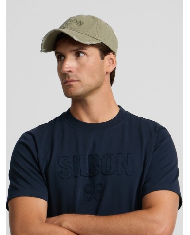 Silbon Camiseta Patch Tono Azul Marino
