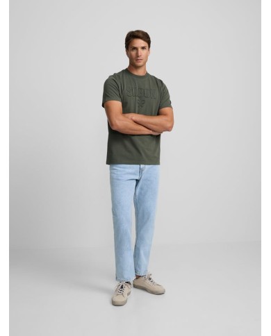 Silbon Camiseta Patch Tono Khaki