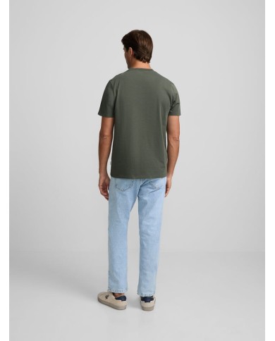 Silbon Camiseta Patch Tono Khaki