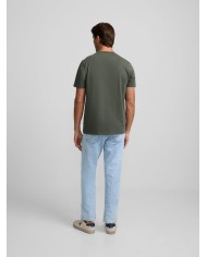 Silbon Camiseta Patch Tono Khaki