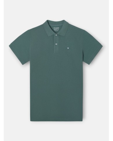 Silbon Polo Manga Corta Verde Oscuro