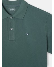 Silbon Polo Manga Corta Verde Oscuro