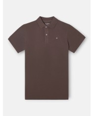 Silbon Polo Manga Corta Marrón